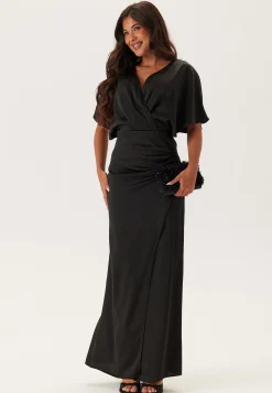 Wrap Satin Gown