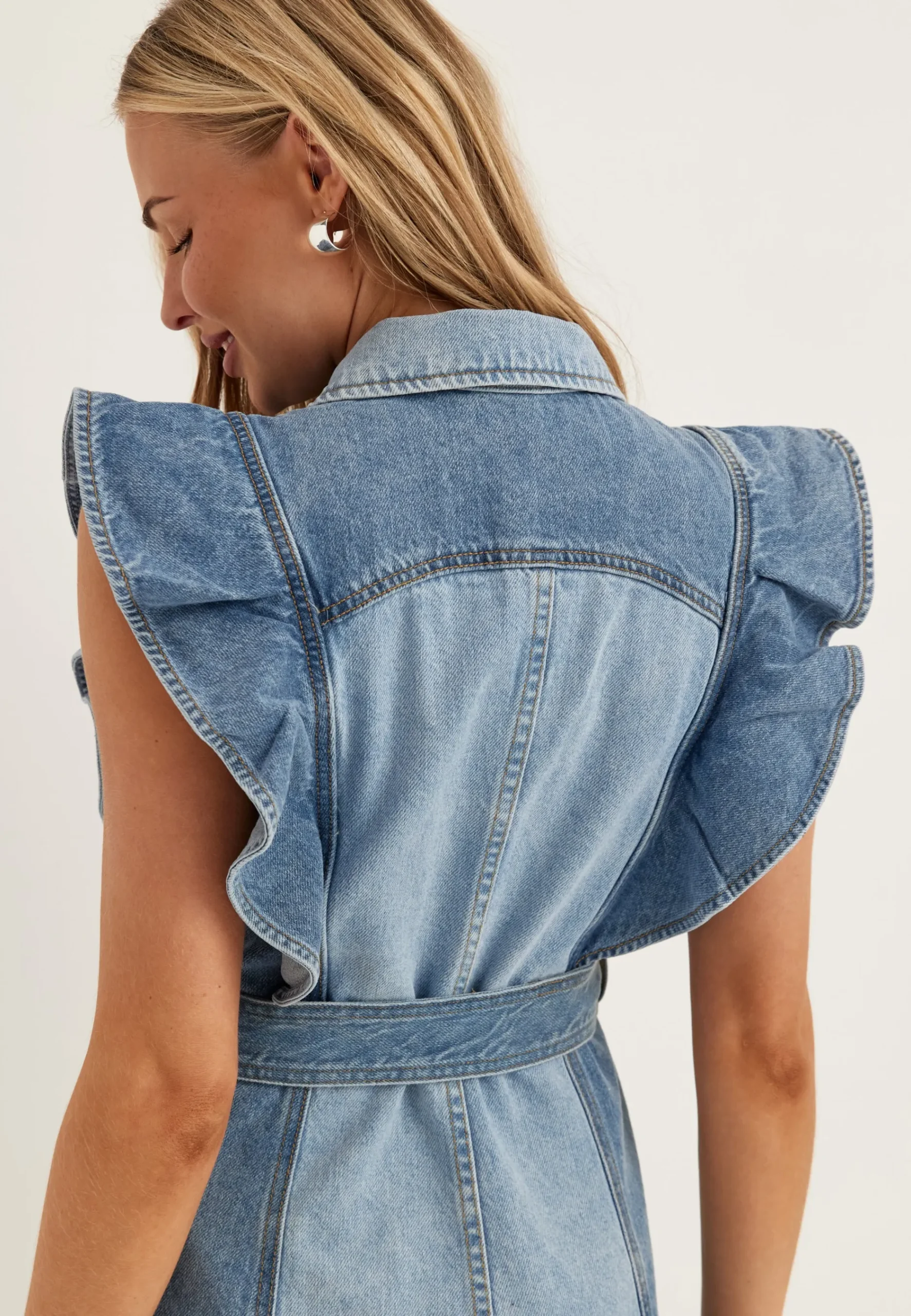 Yascawi Sl Denim Long Dress