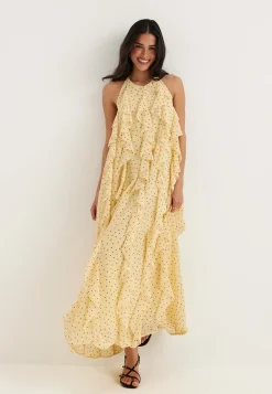 Yasfinillo Halterneck Long Dress