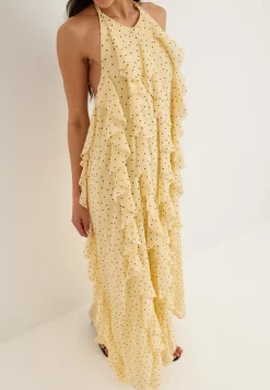 Yasfinillo Halterneck Long Dress