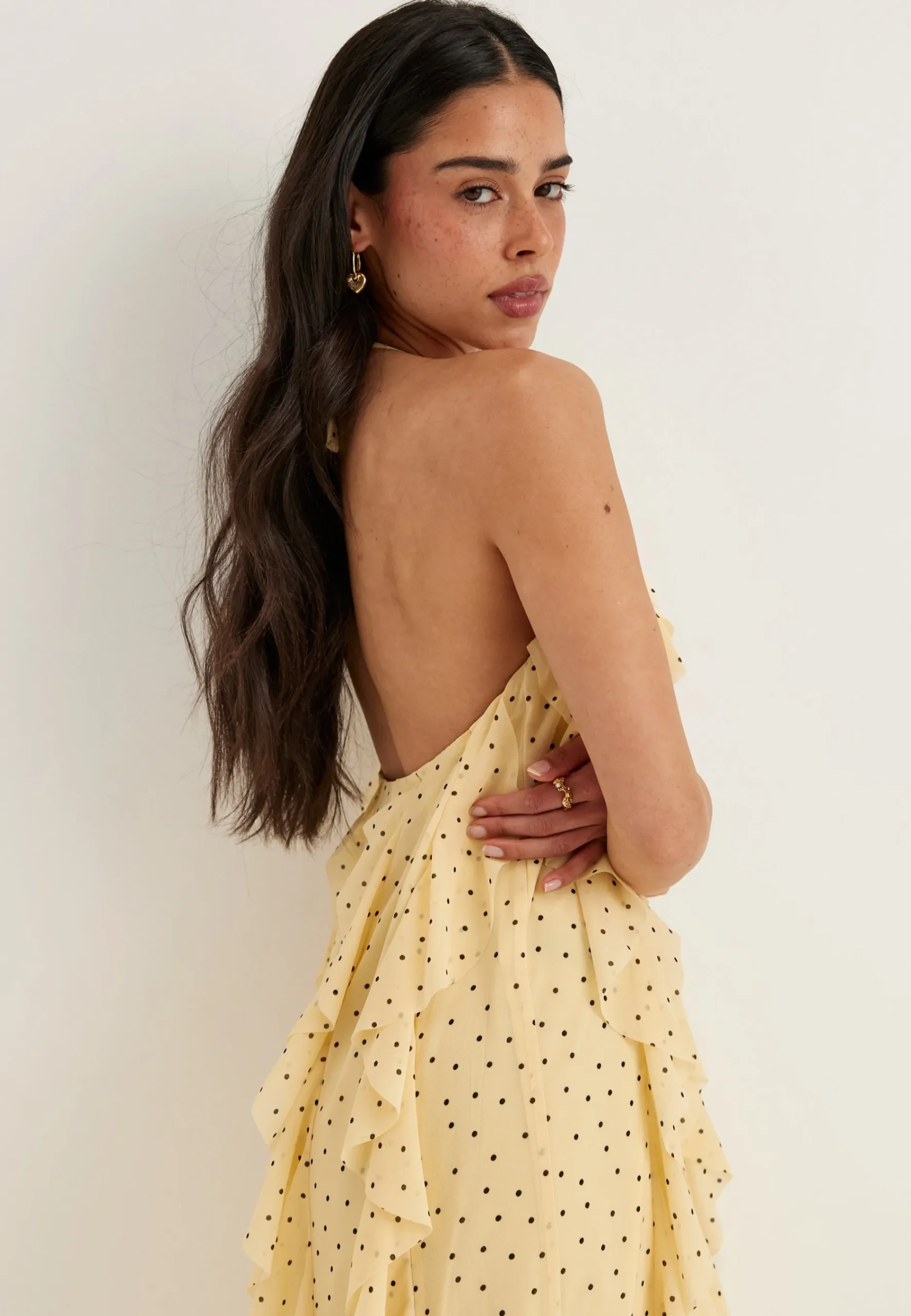 Yasfinillo Halterneck Long Dress